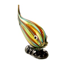 21st Century Murano Glass Fish Sculpture