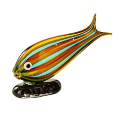 21st Century Murano Glass Fish Sculpture 21st Century Murano Glass Fish Sculpture