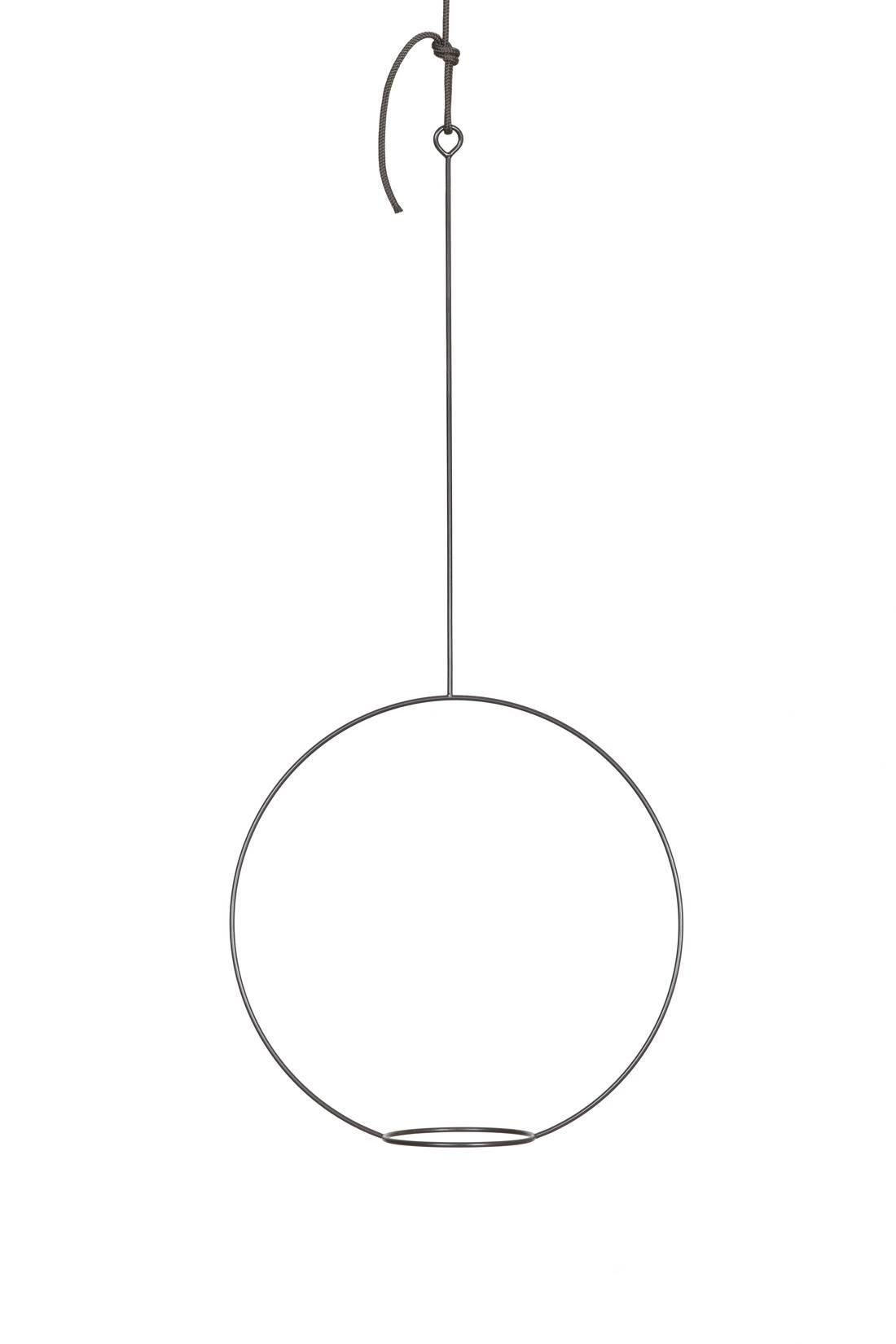 21st Century Contemporary Design, Theo Circle Black Steel Plant Hanger (Minimalistisch) im Angebot