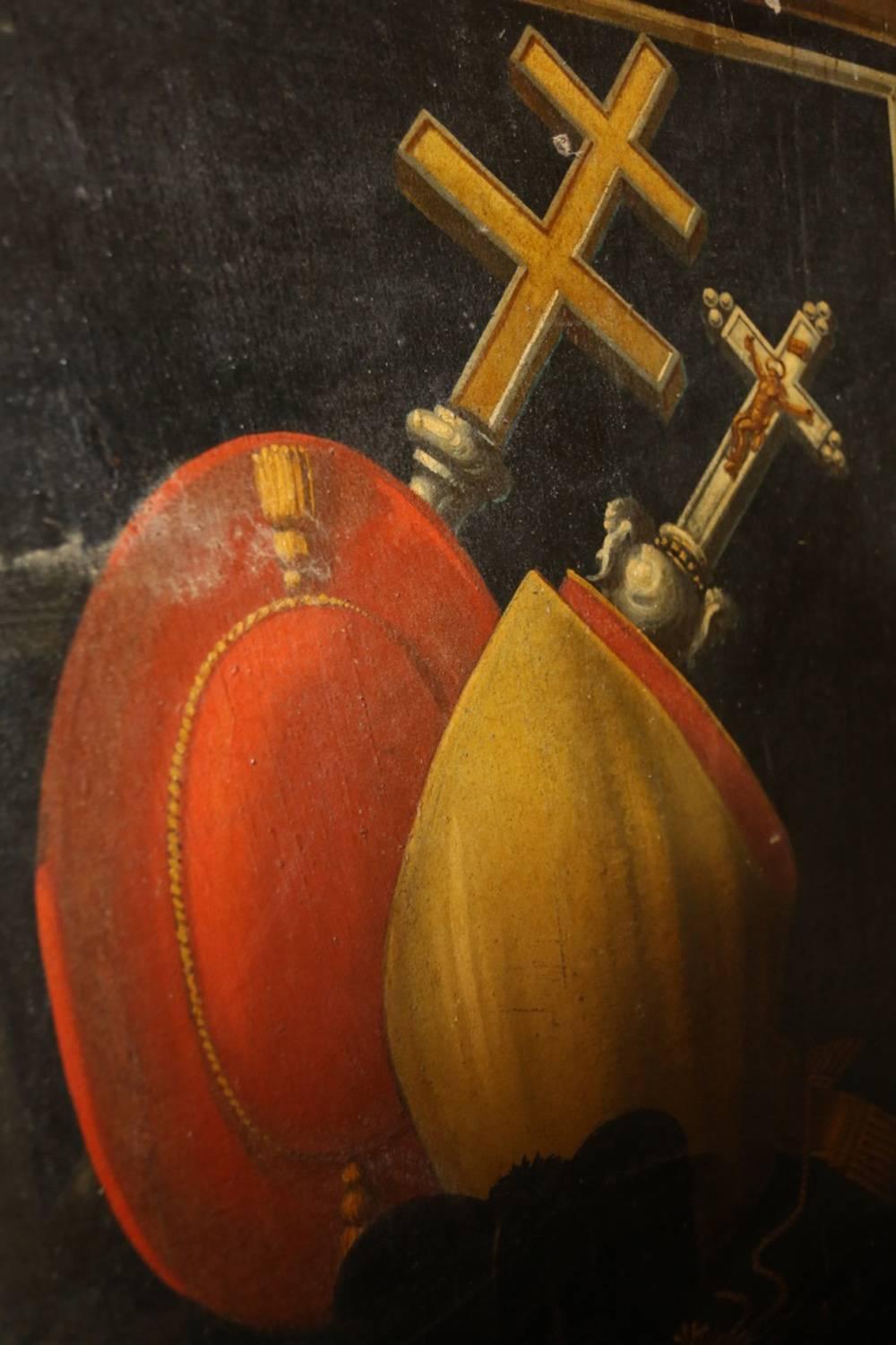 Pair of huge 18th century Italian oil on canvas church panels exceptional quality

These are simply the best artwork I have ever bought. Pair of 18th century oil on canvas panels. They are fabulously detailed, full of history, in great condition,