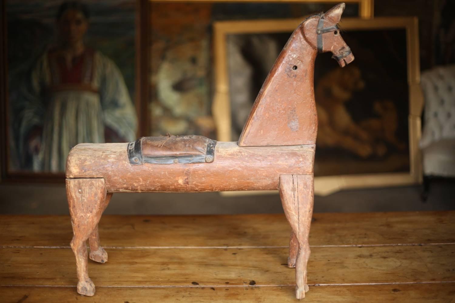 19th Century Folk Art Model of a Rocking Horse 3