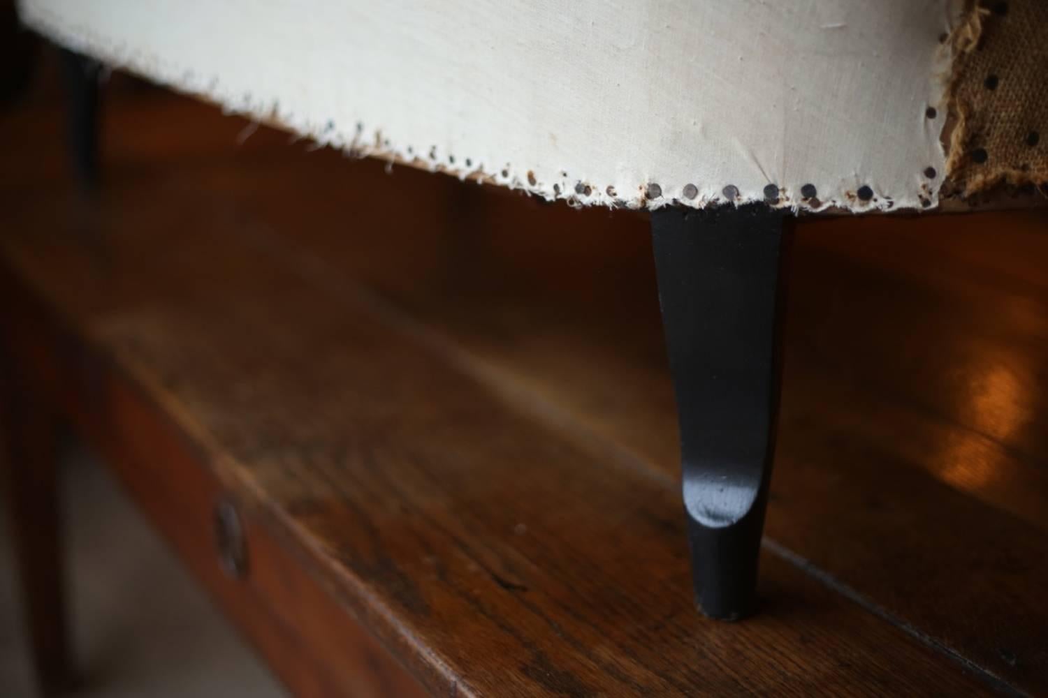 19th Century Napoleon III Deep Buttoned Curved Back Sofa