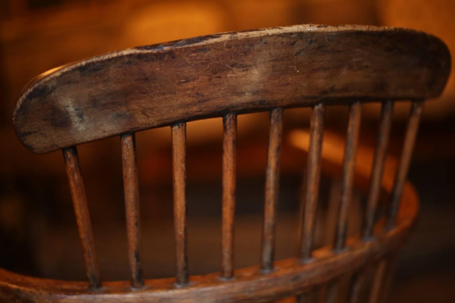 18th Century Unusual Shaped Windsor Armchair 2