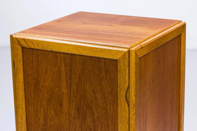 Pair of Scandinavian Teak and Oak Cabinets by Bengt Ruda ...