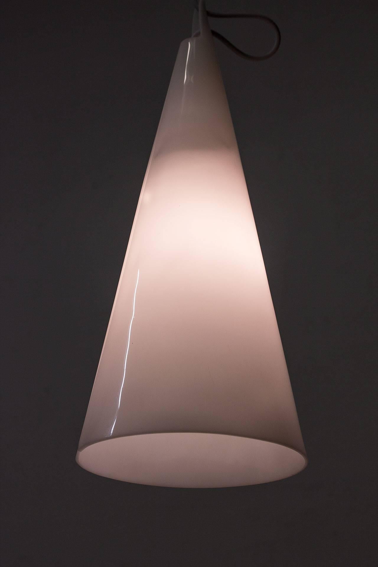 Mid-20th Century Hans Bergström Acrylic Lamp Model Struten Produced by Ateljé Lyktan, Sweden