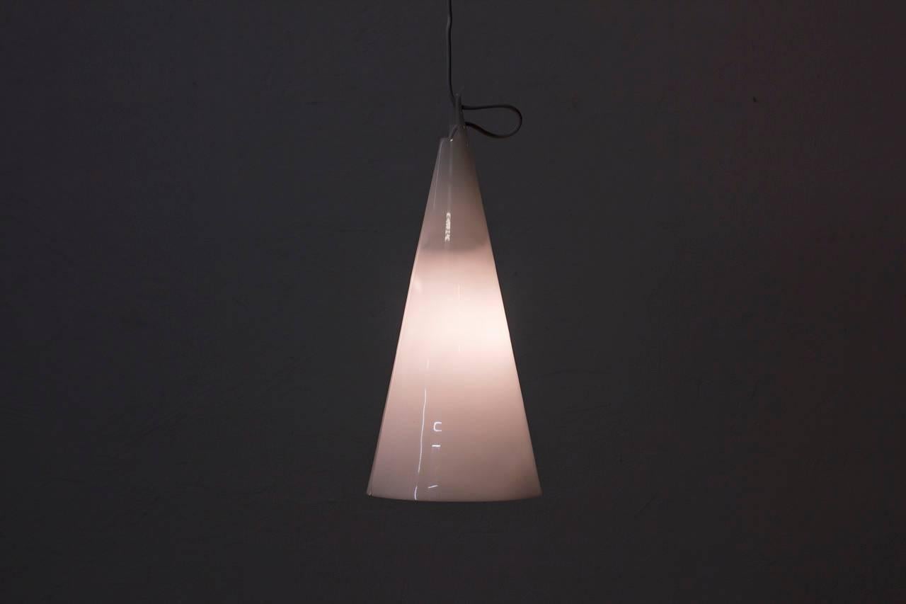 Hans Bergström Acrylic Lamp Model Struten Produced by Ateljé Lyktan, Sweden In Excellent Condition In Stockholm, SE