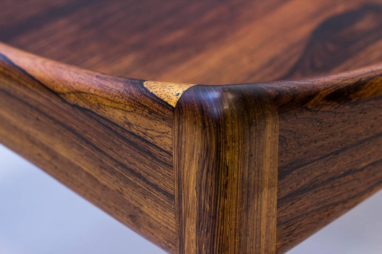 Modus Side Table, in Rosewood by Kristian Solmer Vedel, Denmark, 1960s 1