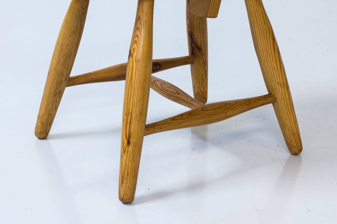Set of Scandinavian Pine Chairs 