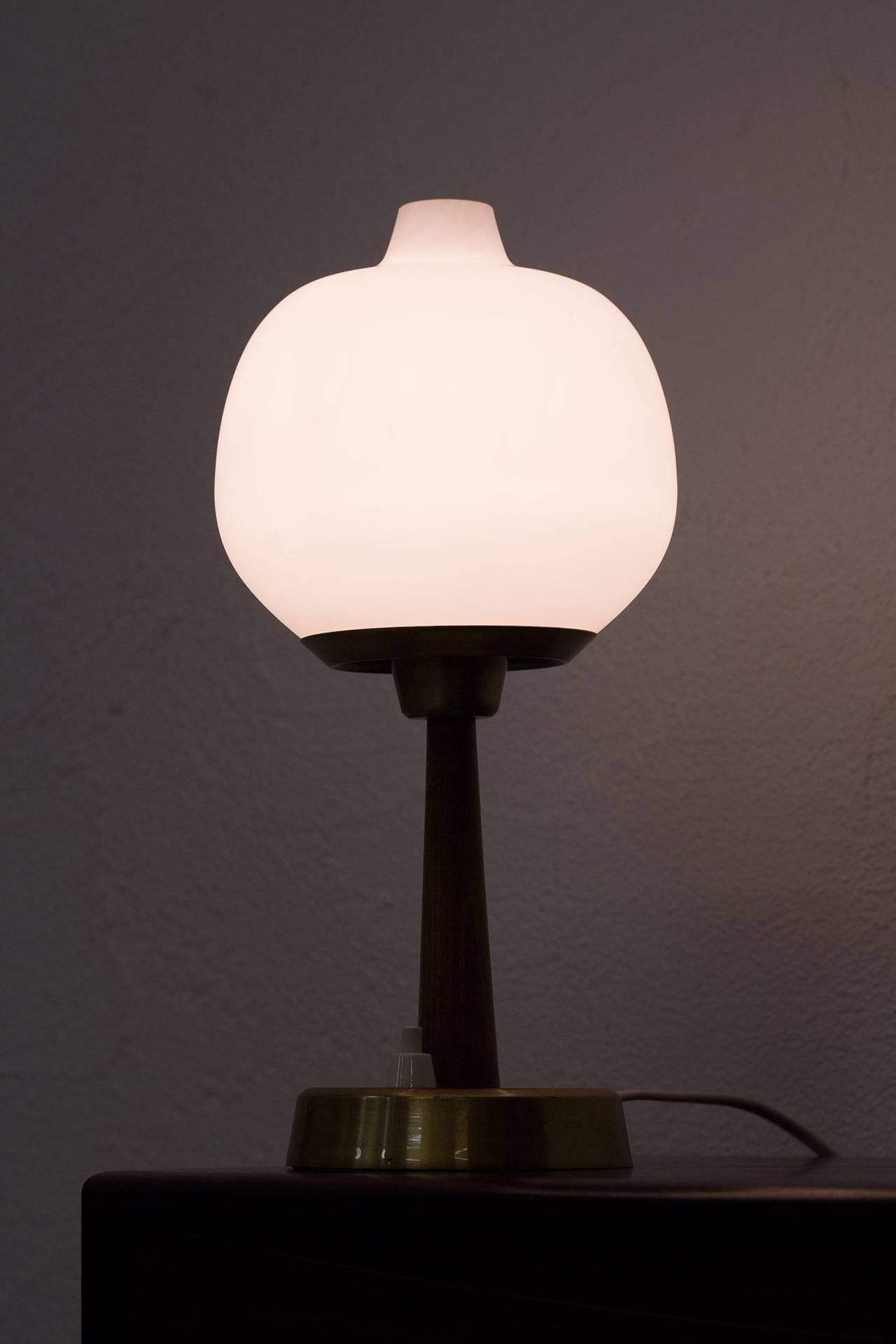 Brass Mid-Century Modern Table Lamp by Hans Bergström for Ateljé Lyktan, Sweden