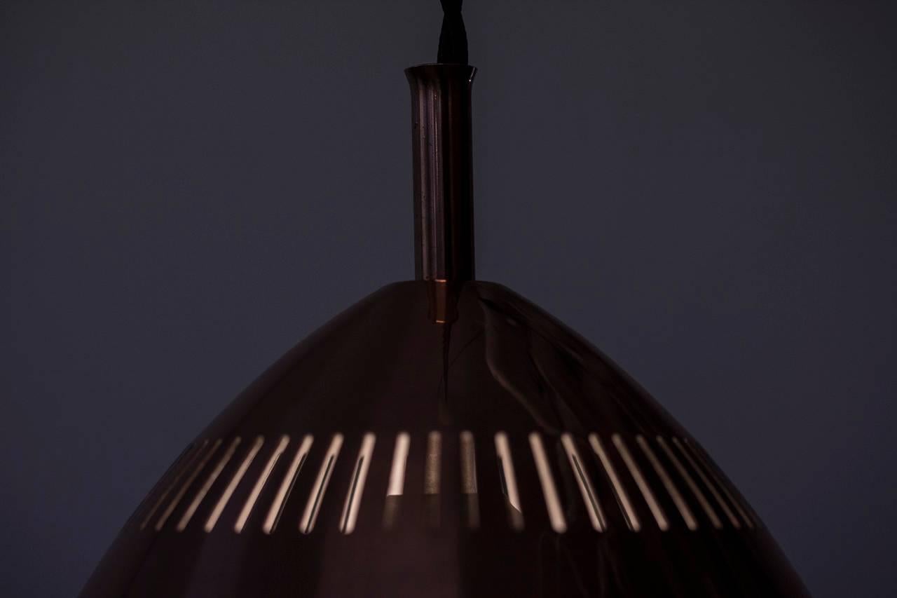 1960s Copper Pendant Lamp by ASEA, Sweden 1