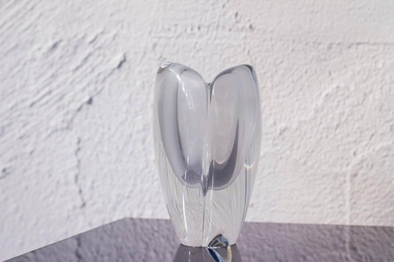 Scandinavian Modern Glass Vase by Kaj Franck for Nuutajärvi Notsjö, Finland 1