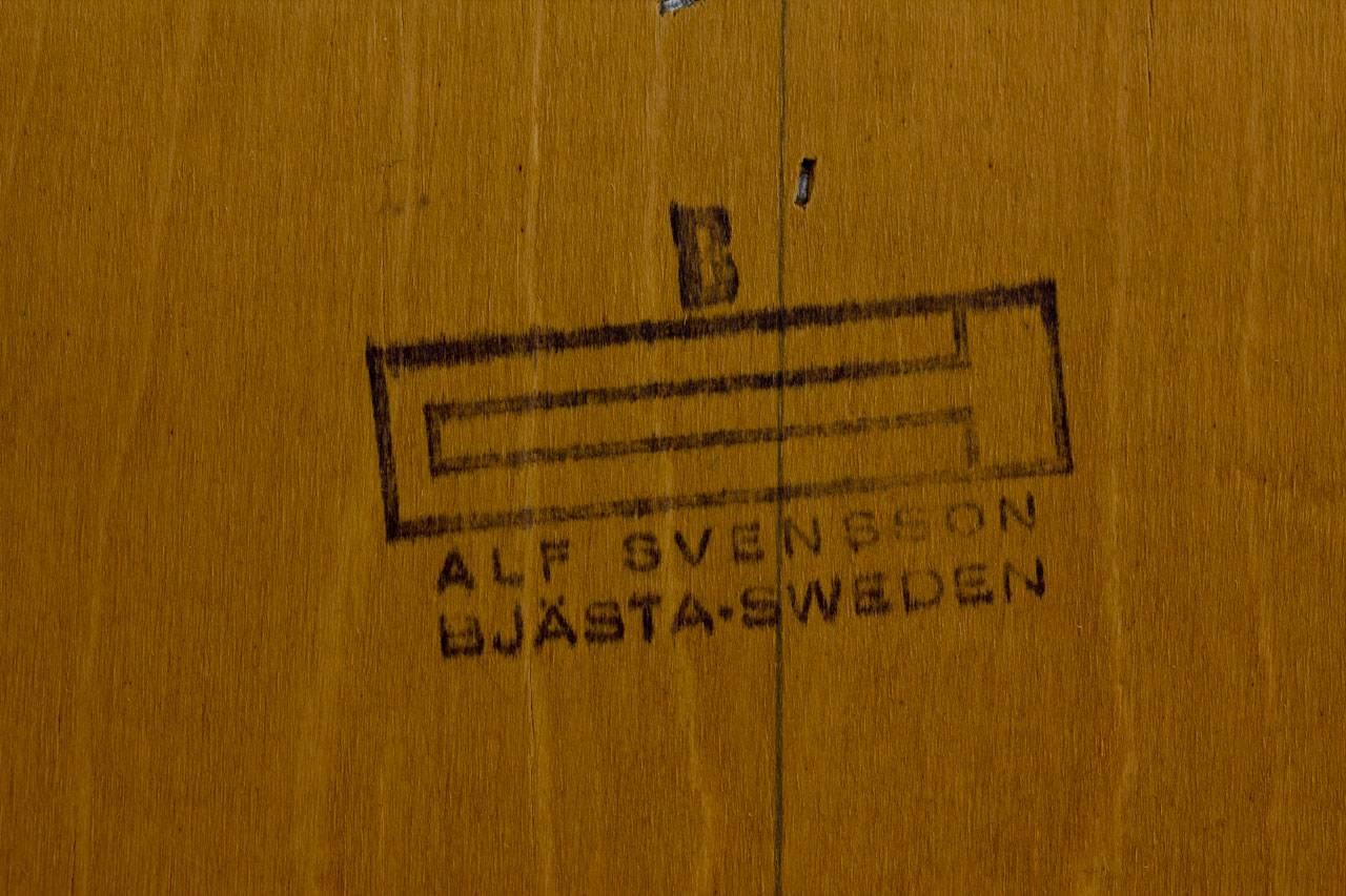 Swedish Teak and Rattan Sideboard by Alf Svensson for Bjästa Möbelfabrik, 1960s 1