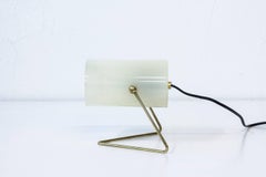 Mid-Century Modern Scandinavian Table Lamp in Brass & Acrylic from Finland, 1950