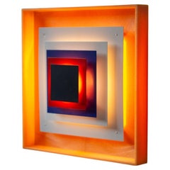 Kvadrille Wall Lamp by Bent Karlby for Lyfa, Denmark, 1969