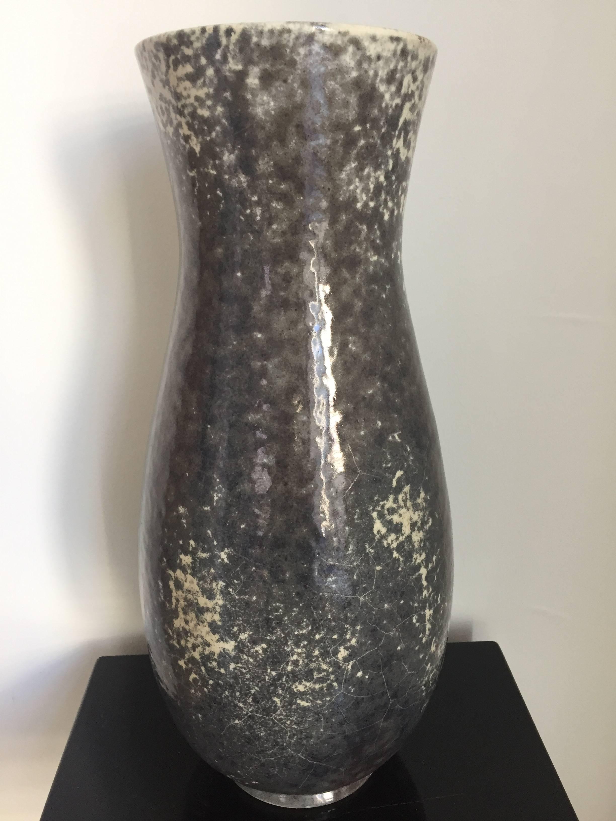 grey floor vase