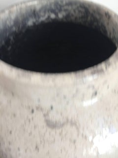 Ceramic Vase by Richard Uhlemeyer in Off-White with Grey Shades