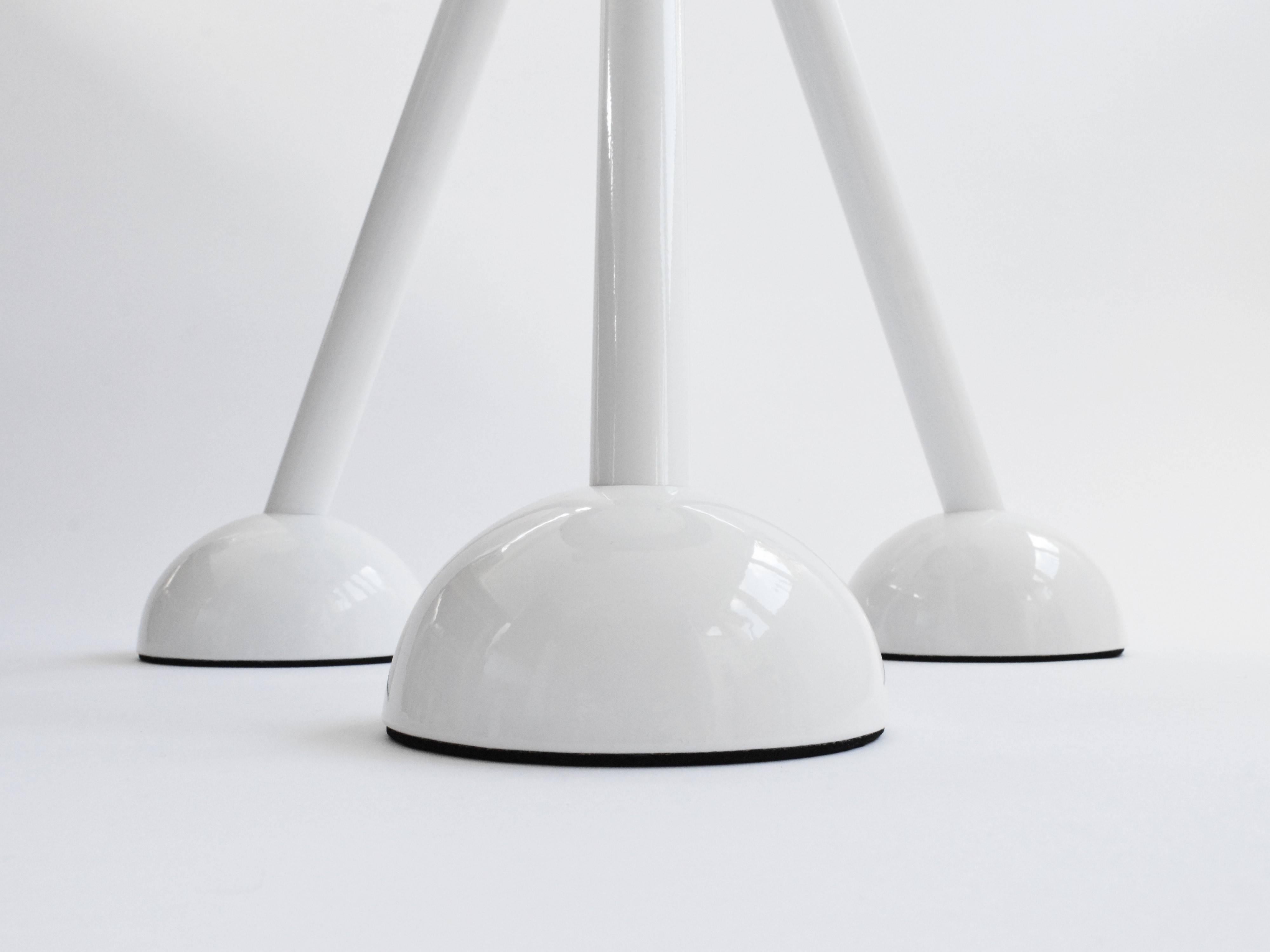Contemporary stool table designed and made by independent product and furniture designer Connor Holland.

The Saturn Tripod is part of the Saturn Six range, a series of designs inspired by space exploration and the Saturn V rocket. The Saturn Tripod