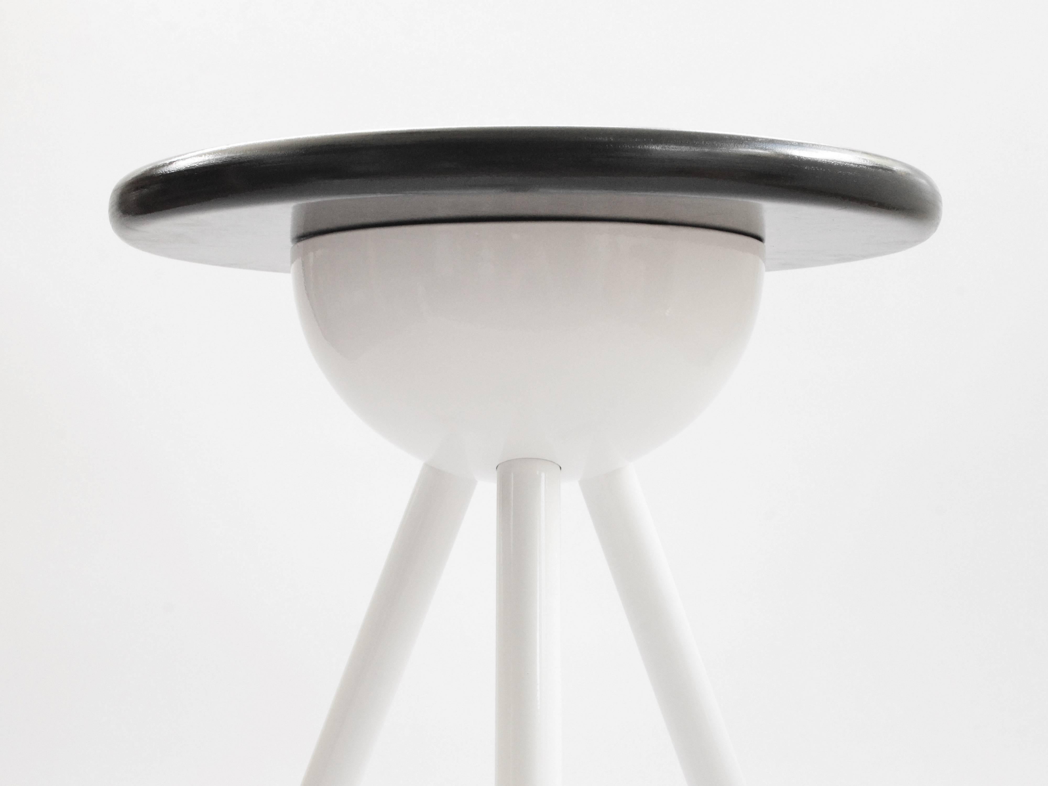 Space Age Contemporary Saturn Tripod Table by Connor Holland in Powder-Coated Steel For Sale