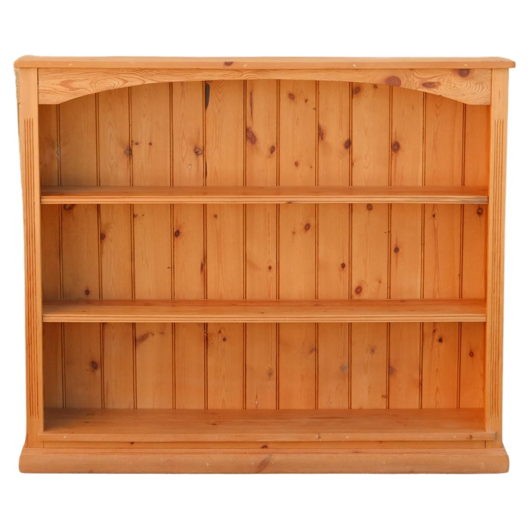 Large Vintage Pine Bookcase 