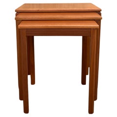 British Midcentury Nesting Tables in Teak by McIntosh