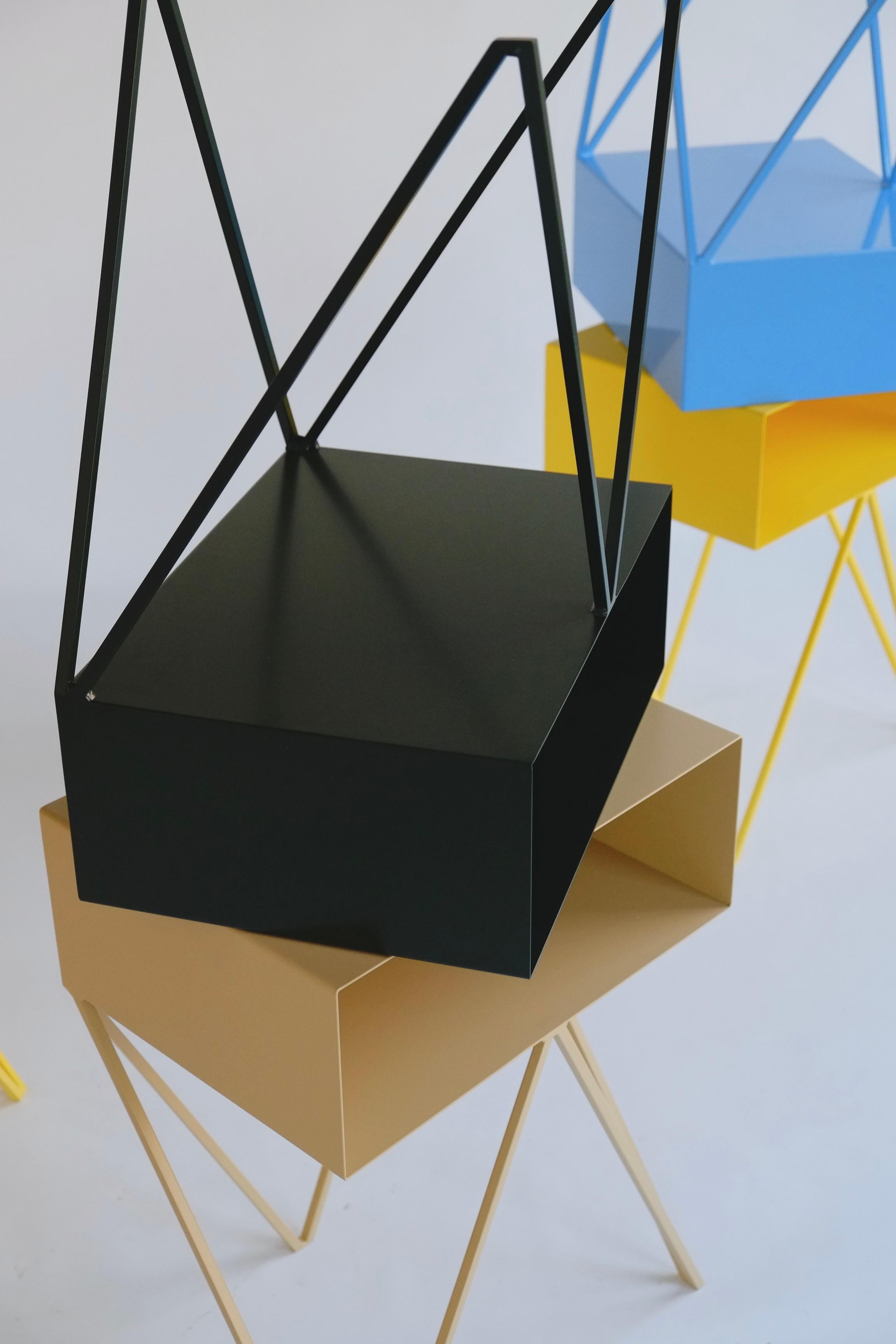 Robot Side Table / Yellow Nightstand For Sale 2