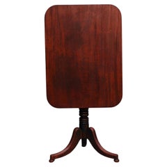 Antique English Rectangular, Mahogany, Bobbin Turned Loo Table, circa 1890