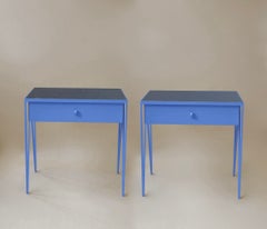 Pair of Blue Nightstands - Customizable