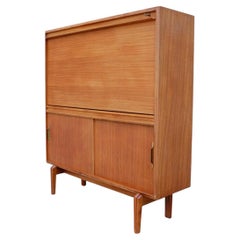 Mid-Century Modern Bureau Secretaire Cabinet by Beaver and Tapley