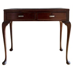 English Edwardian Mahogany Console / Writing Table - Heals