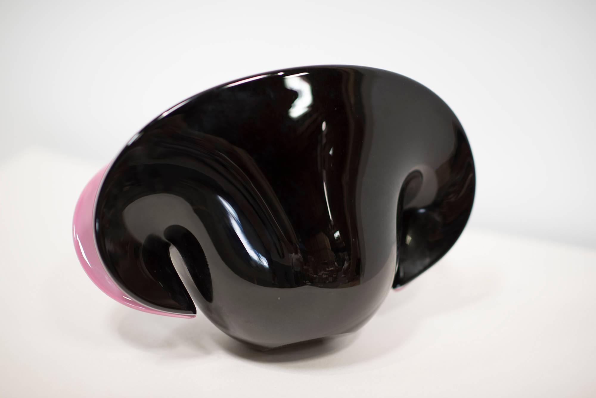 Metà XX secolo MURANO Vetro Artistico Scolpito SHELL in vendita