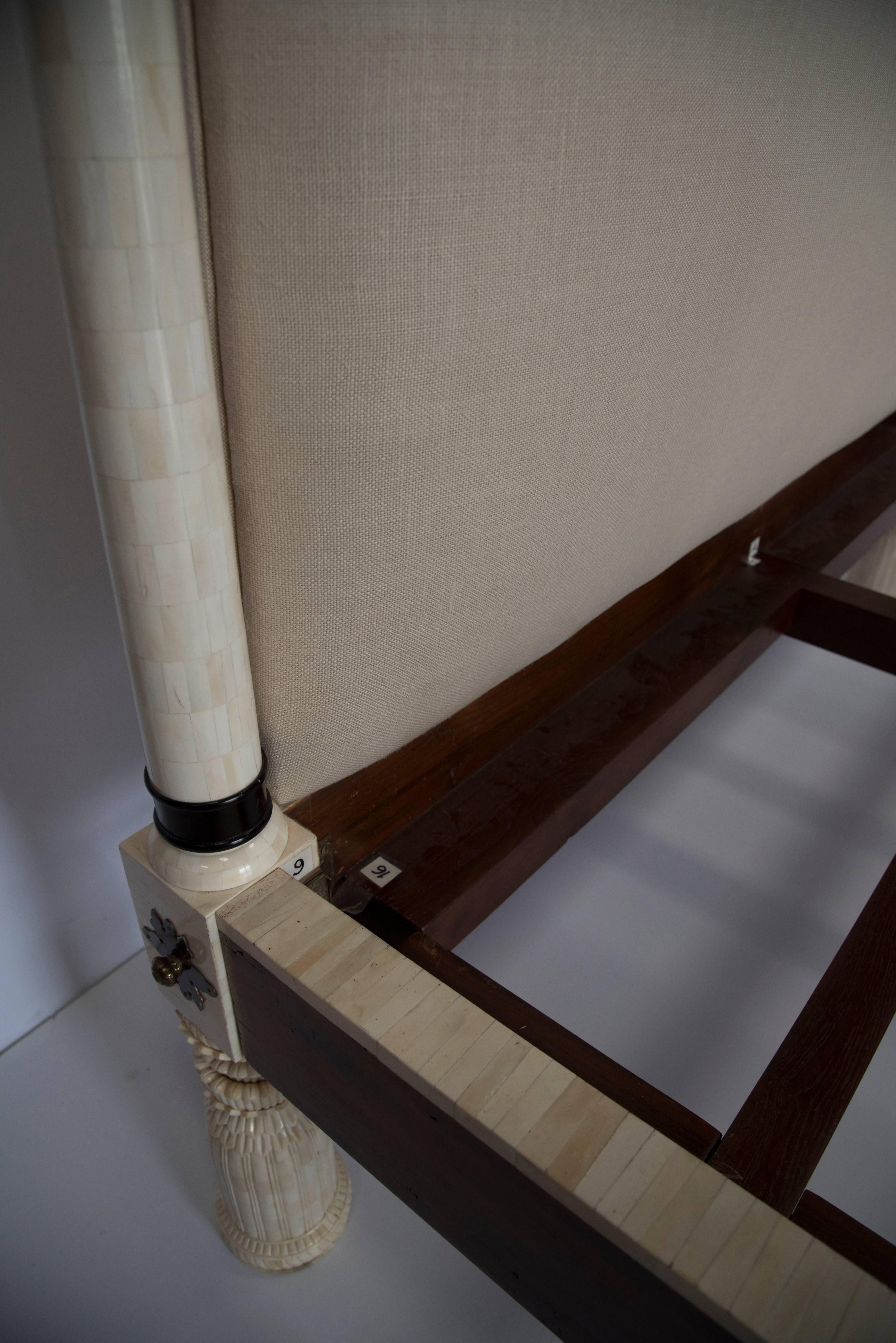 teak four poster bed