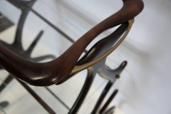 CESARE LACCA Glass Bar Cart