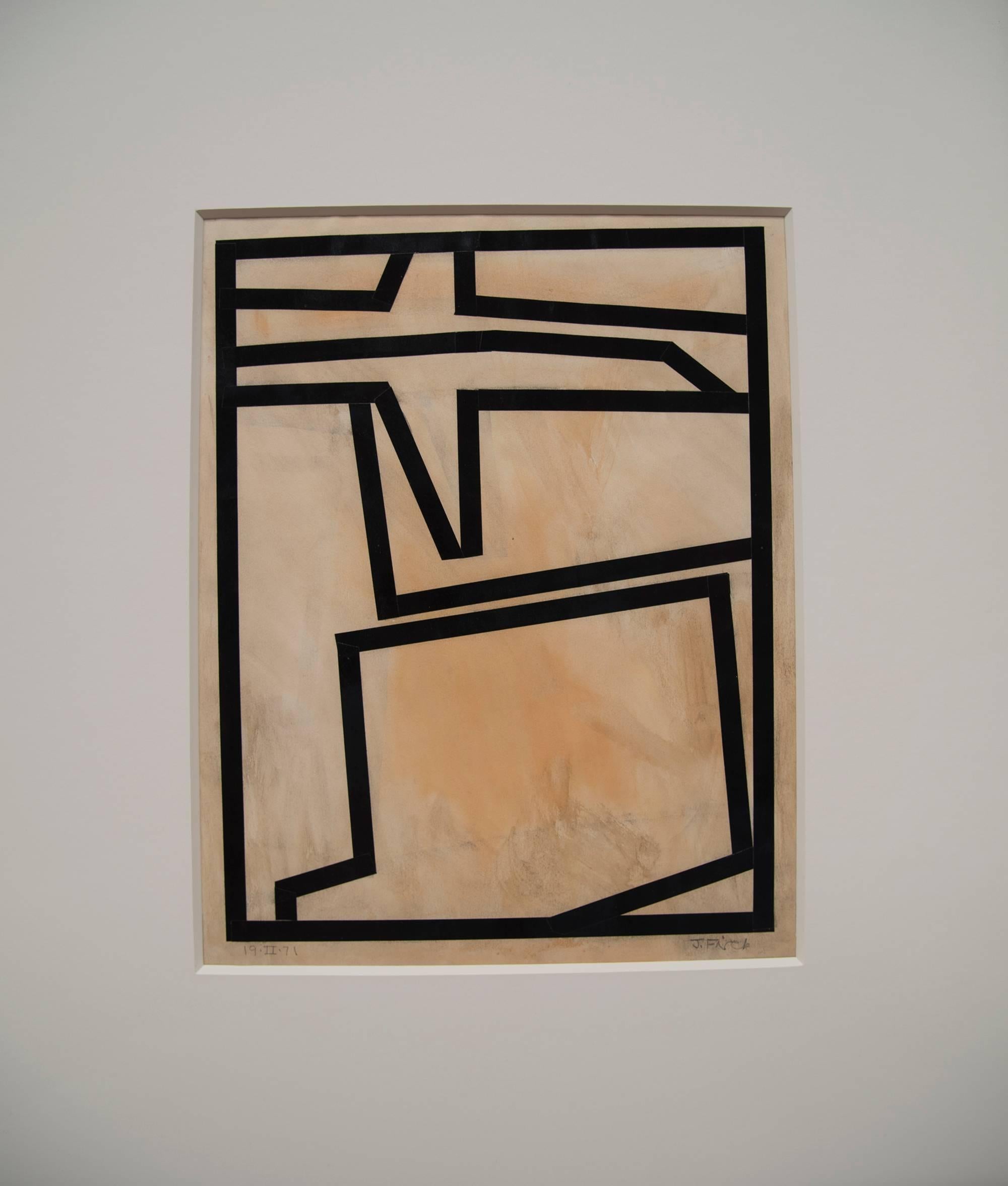 Mid-Century Modern JORGE FICK Painting: MOTEL SUITCASE SERIES 6032 For Sale