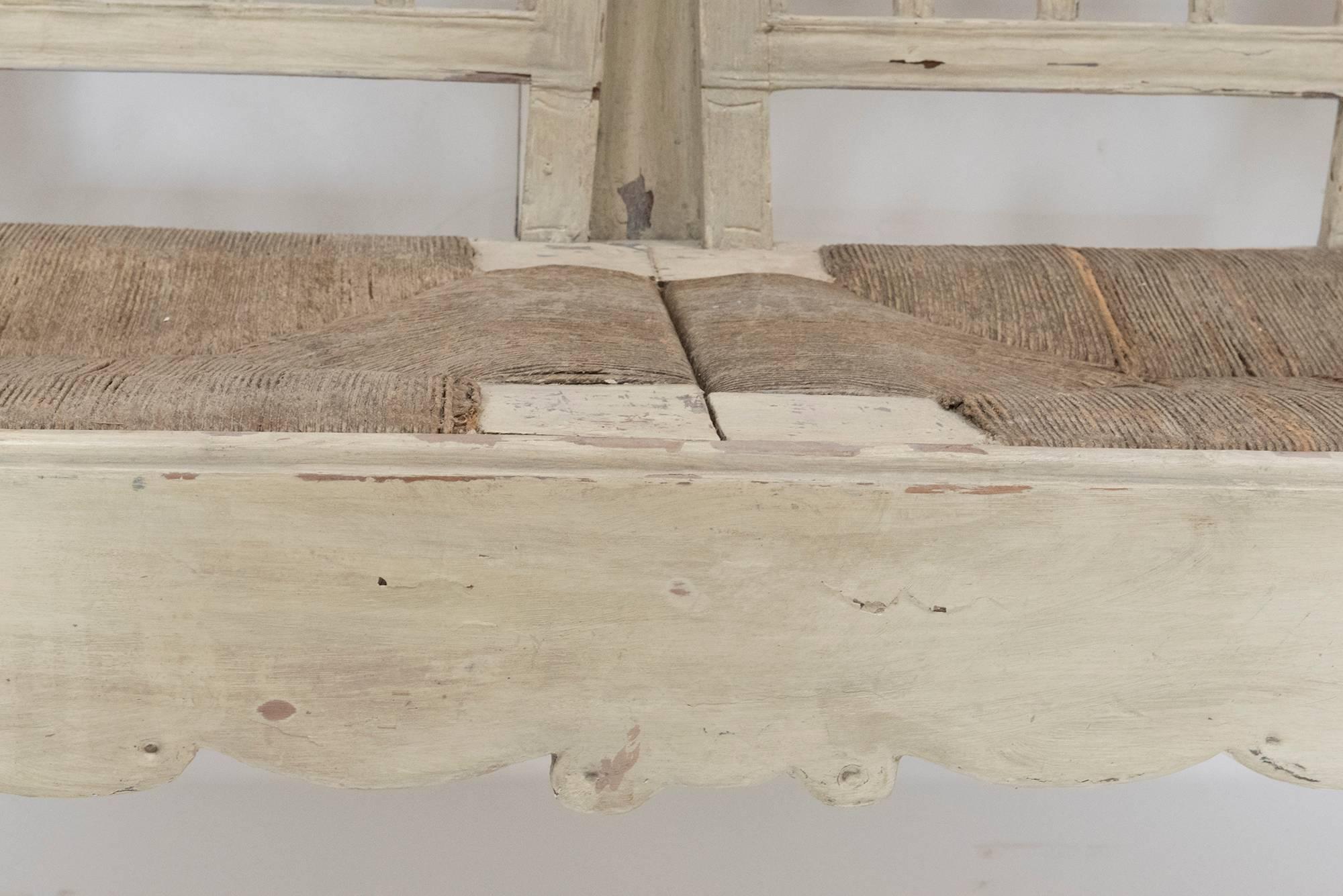Swedish Gustavian Carved Swan Bench