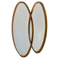 LABARGE Ovale superposé WALL MIRRORS - glamour du milieu du siècle dernier