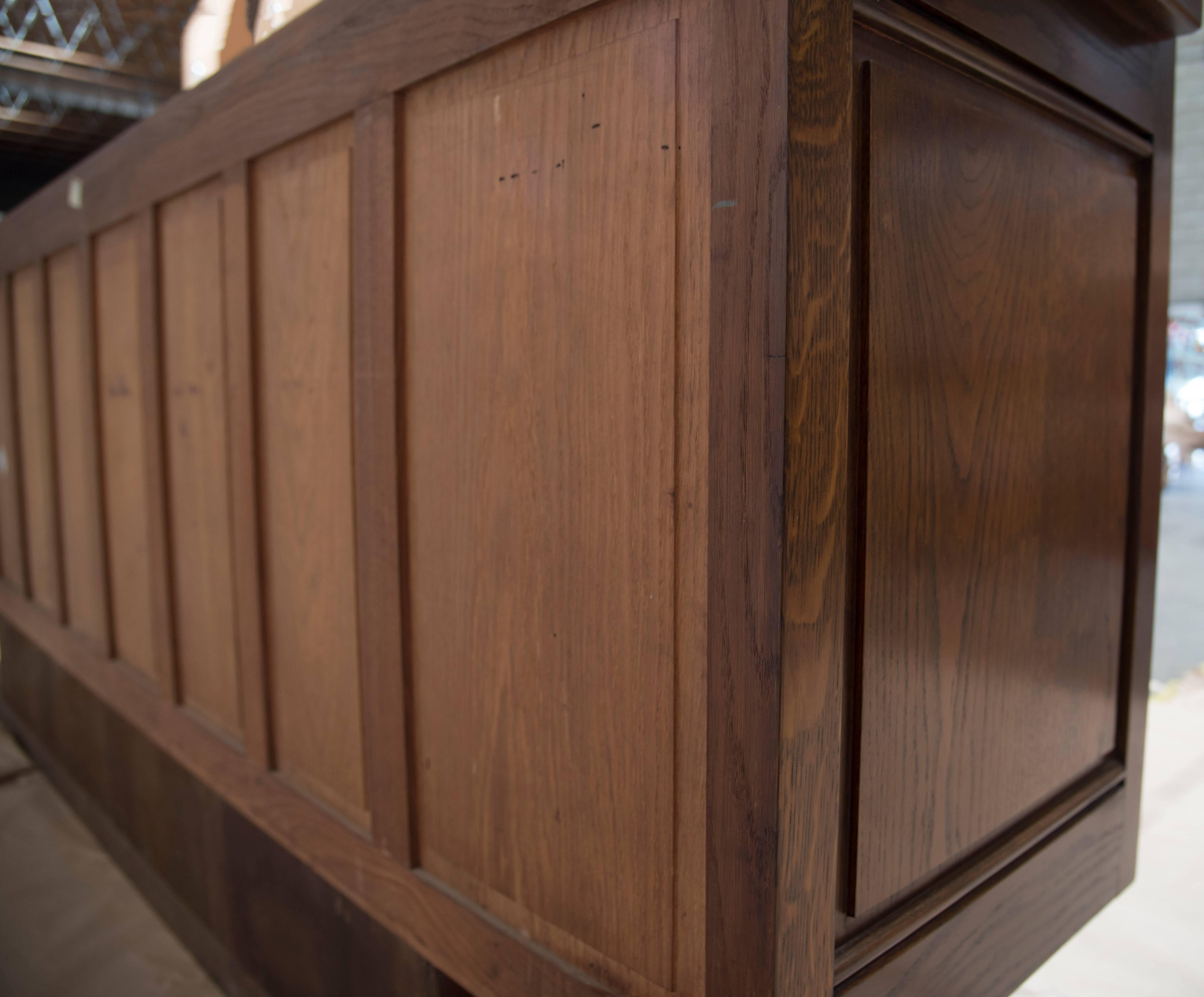CHARLES. DUDOUYT Cerused Oak Credenza In Good Condition For Sale In Hawthorne, CA