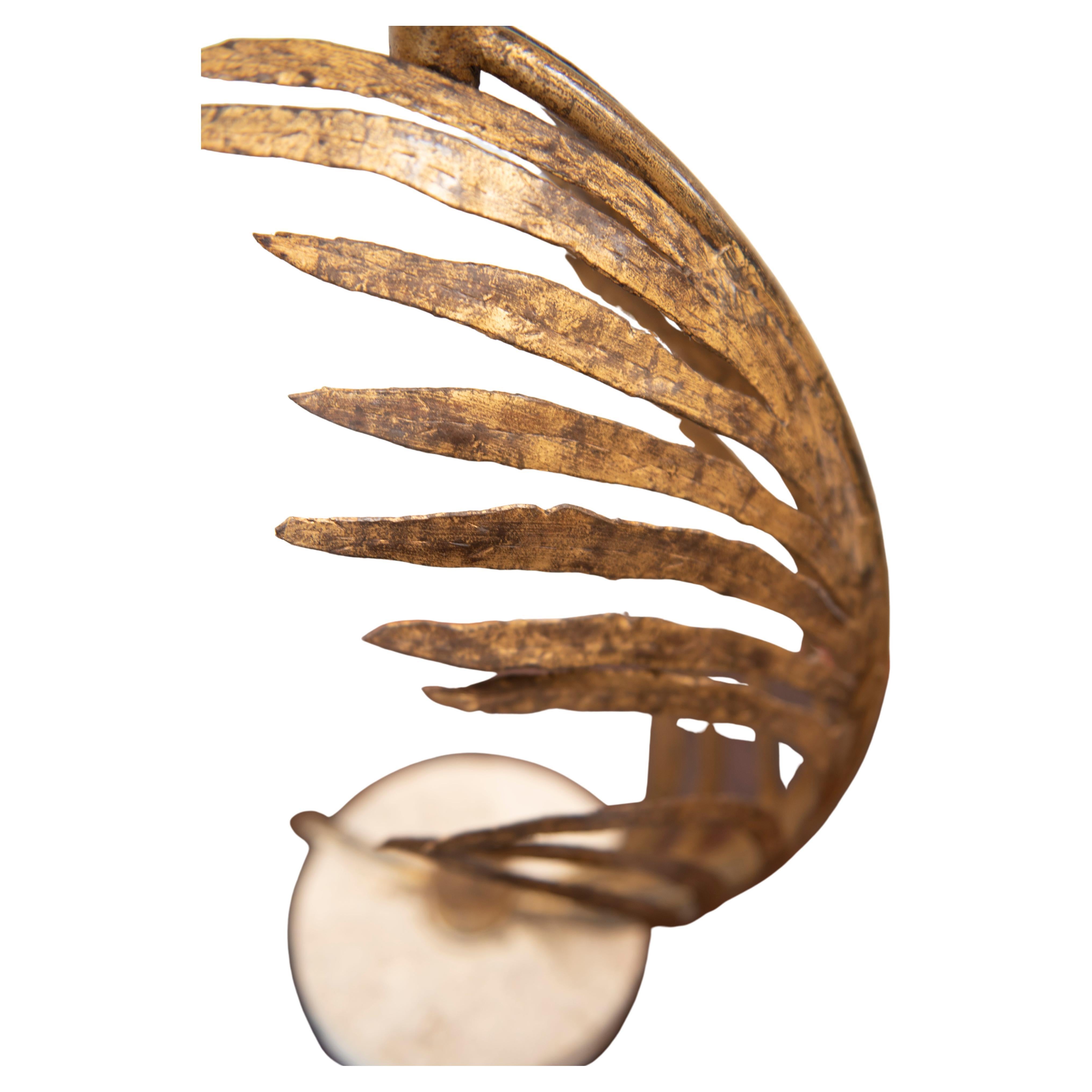 palm frond lamp