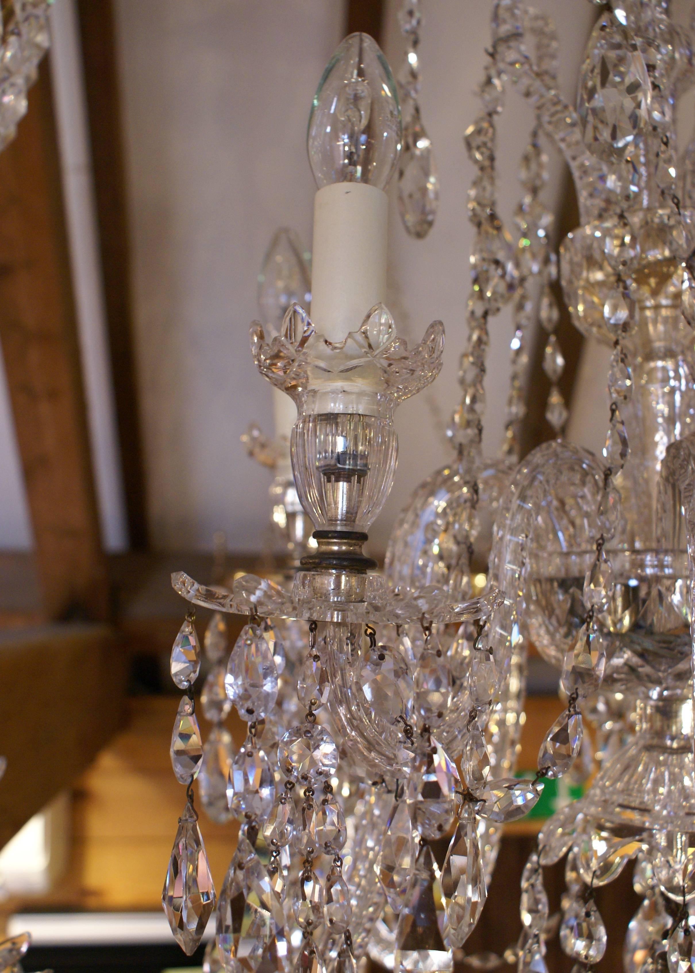 Hand-Crafted 19th Century Ten-Light Victorian Chandelier by F & C Osler For Sale