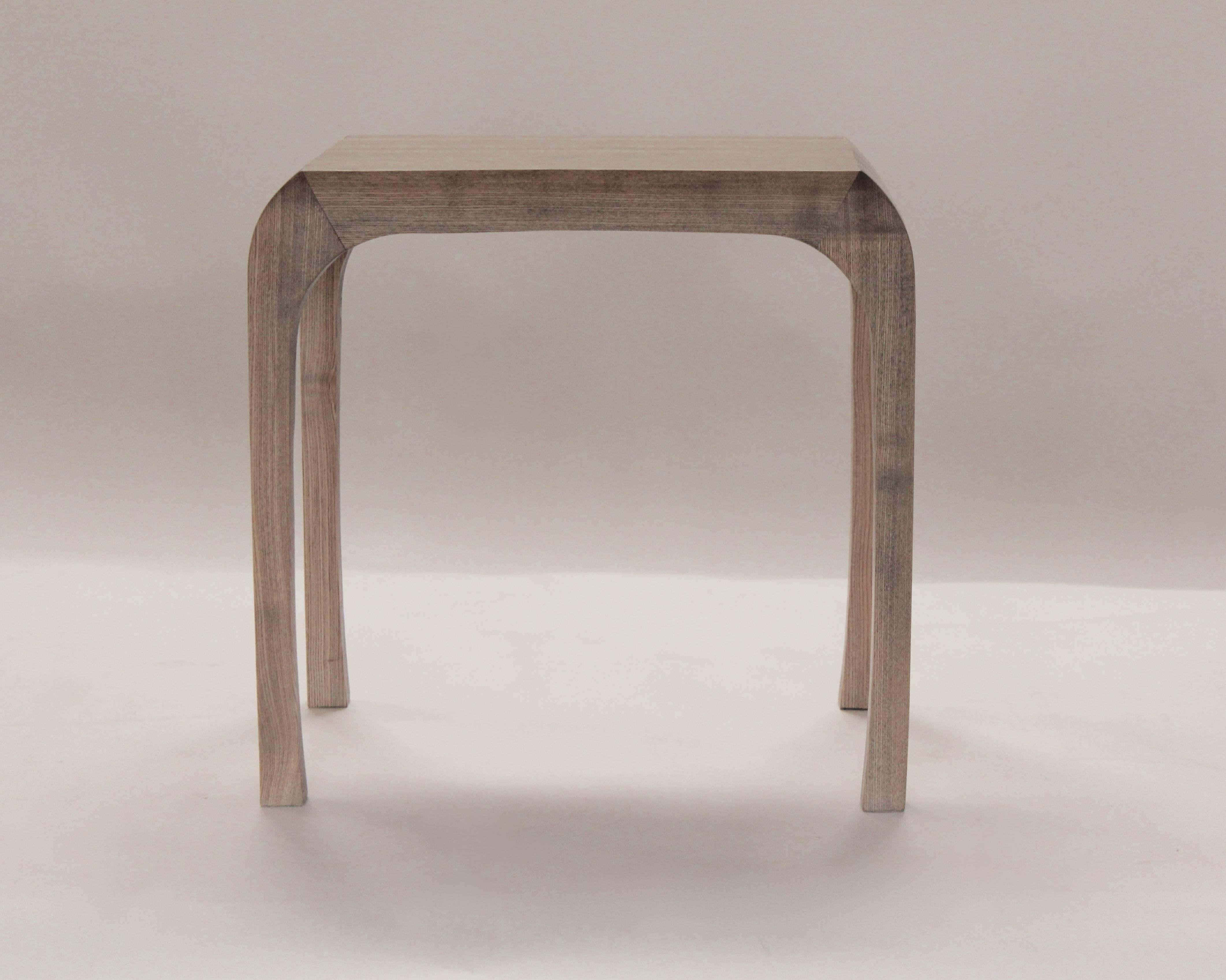 Steam Bent Dressing Table and Stool in Solid Ash by Jonathan Field, bespoke size In New Condition In London, GB