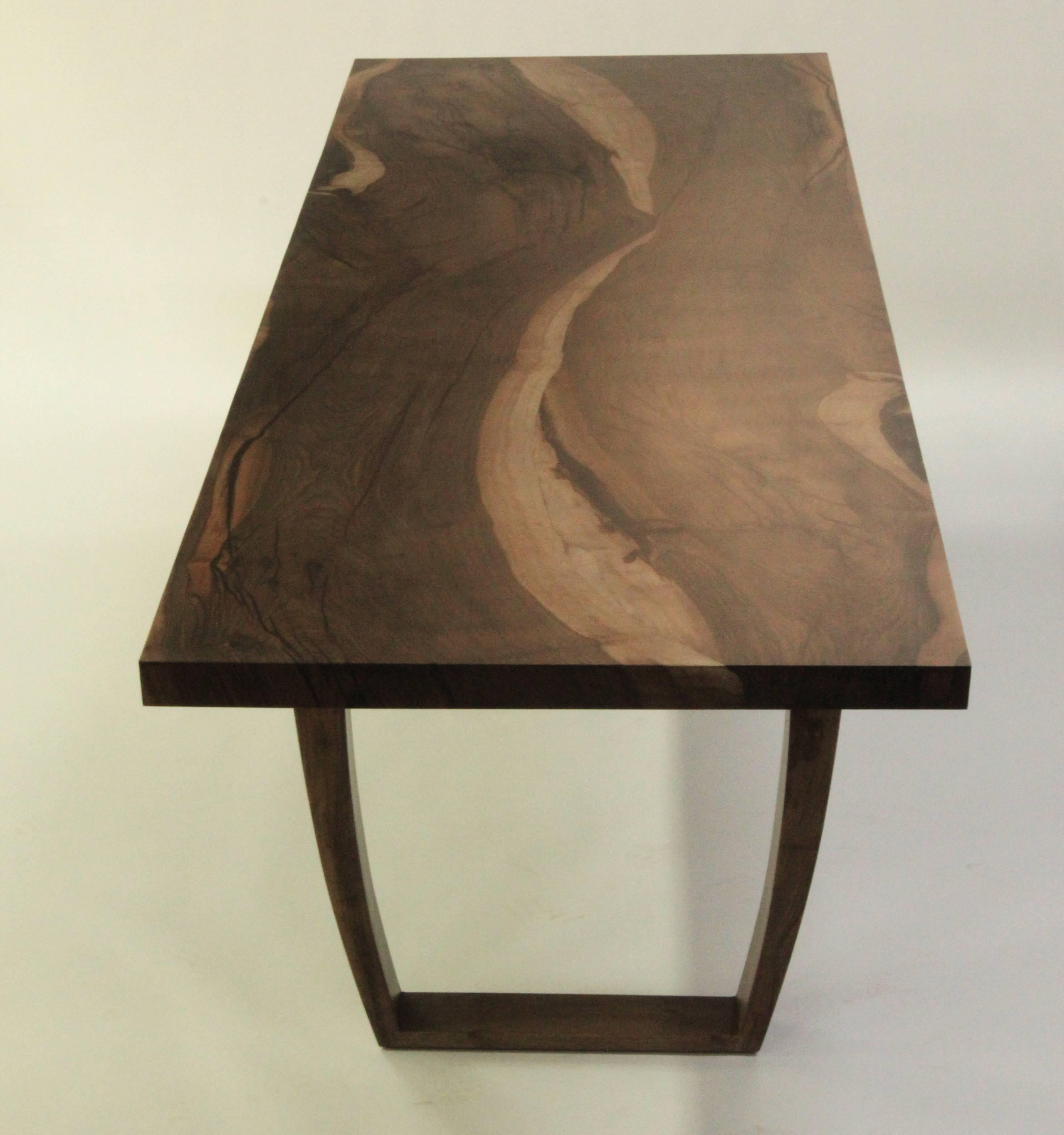 contemporary walnut dining table