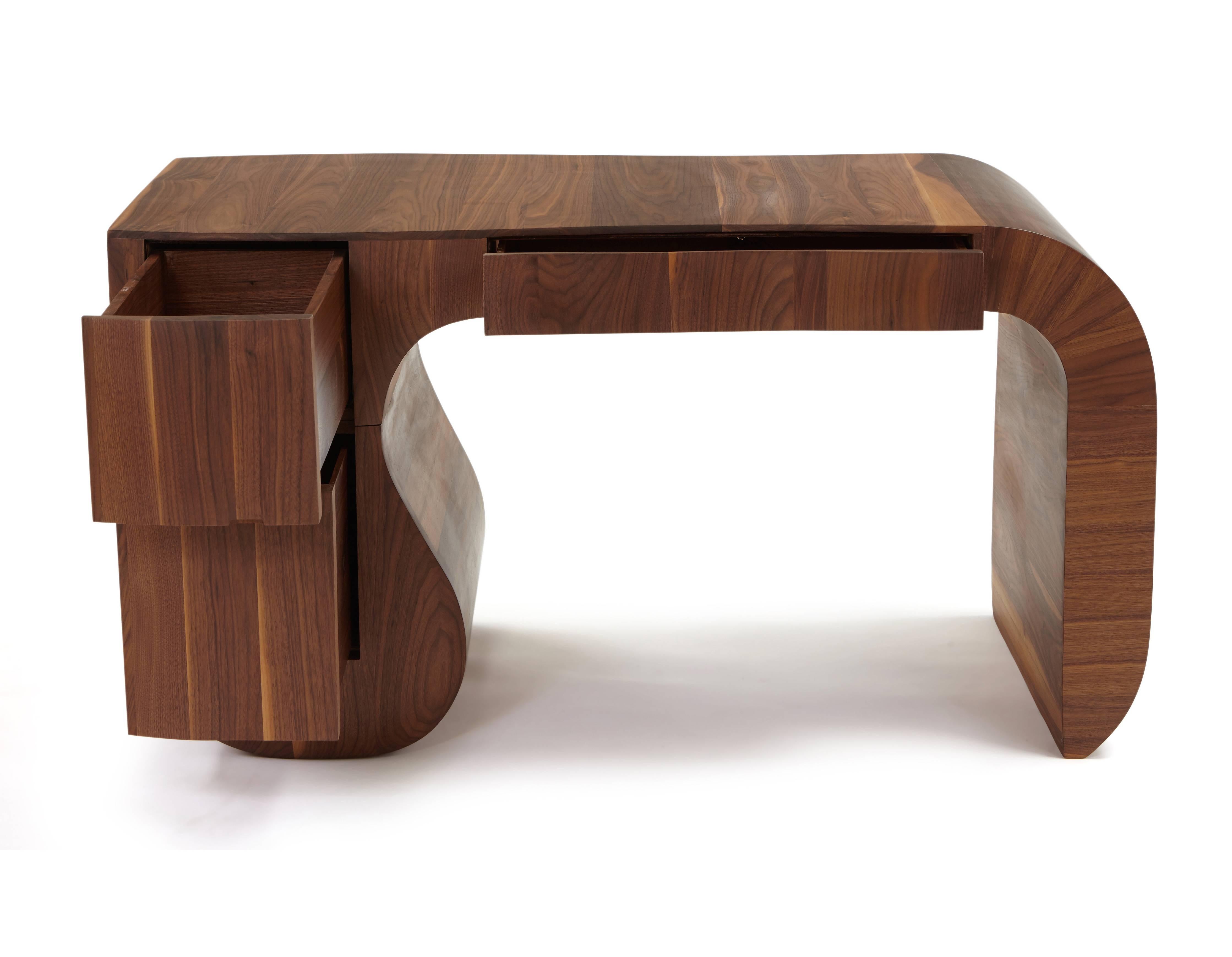 'Opener' desk: American black walnut, edition No4 of 5 by Jonathan Field. 2011 In Good Condition In London, GB
