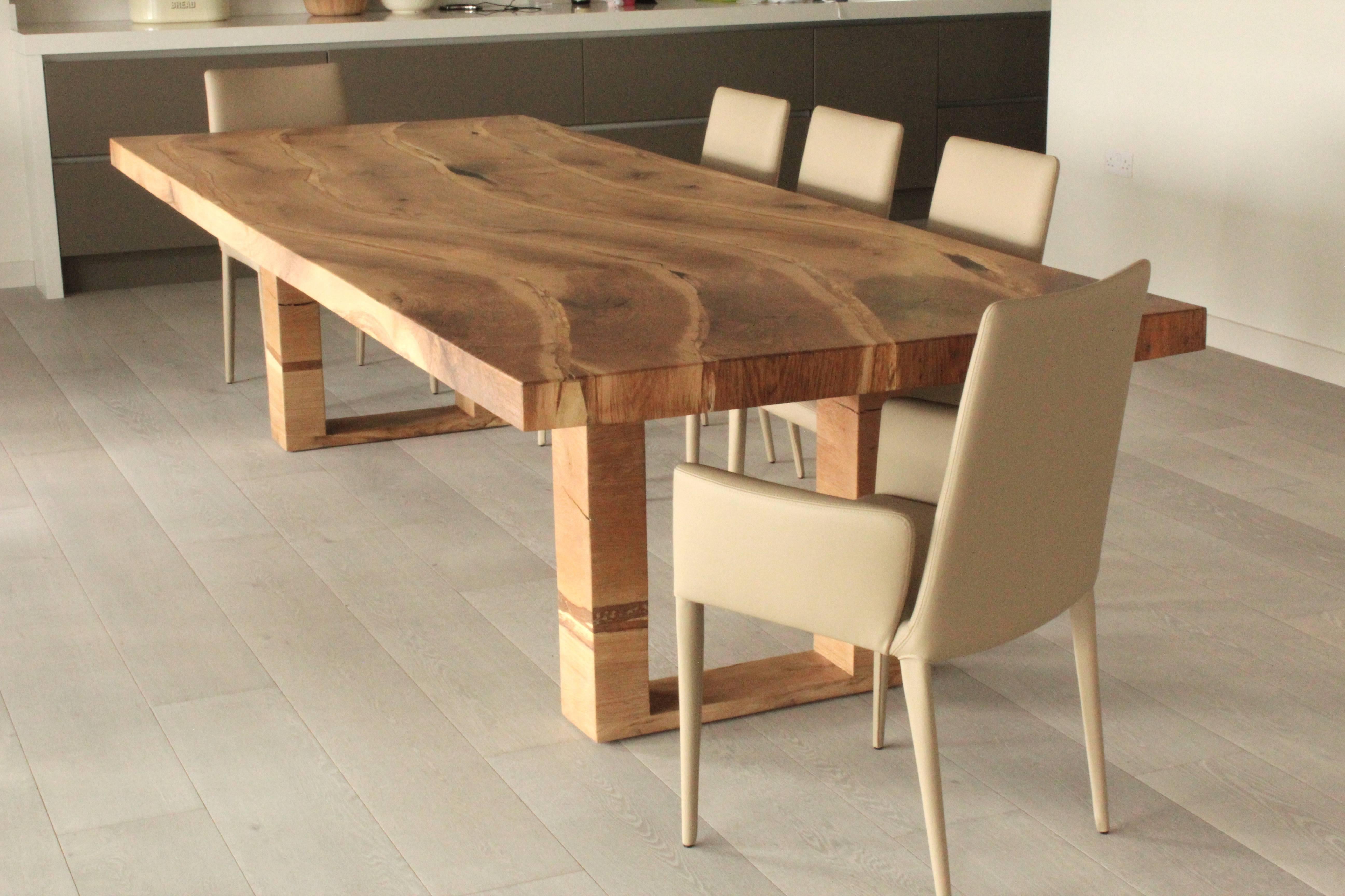 Modern Salvaged English Oak Dining Table by Jonathan Field