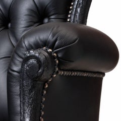 Moooi Smoke Leather Armchair by Maarten Baas
