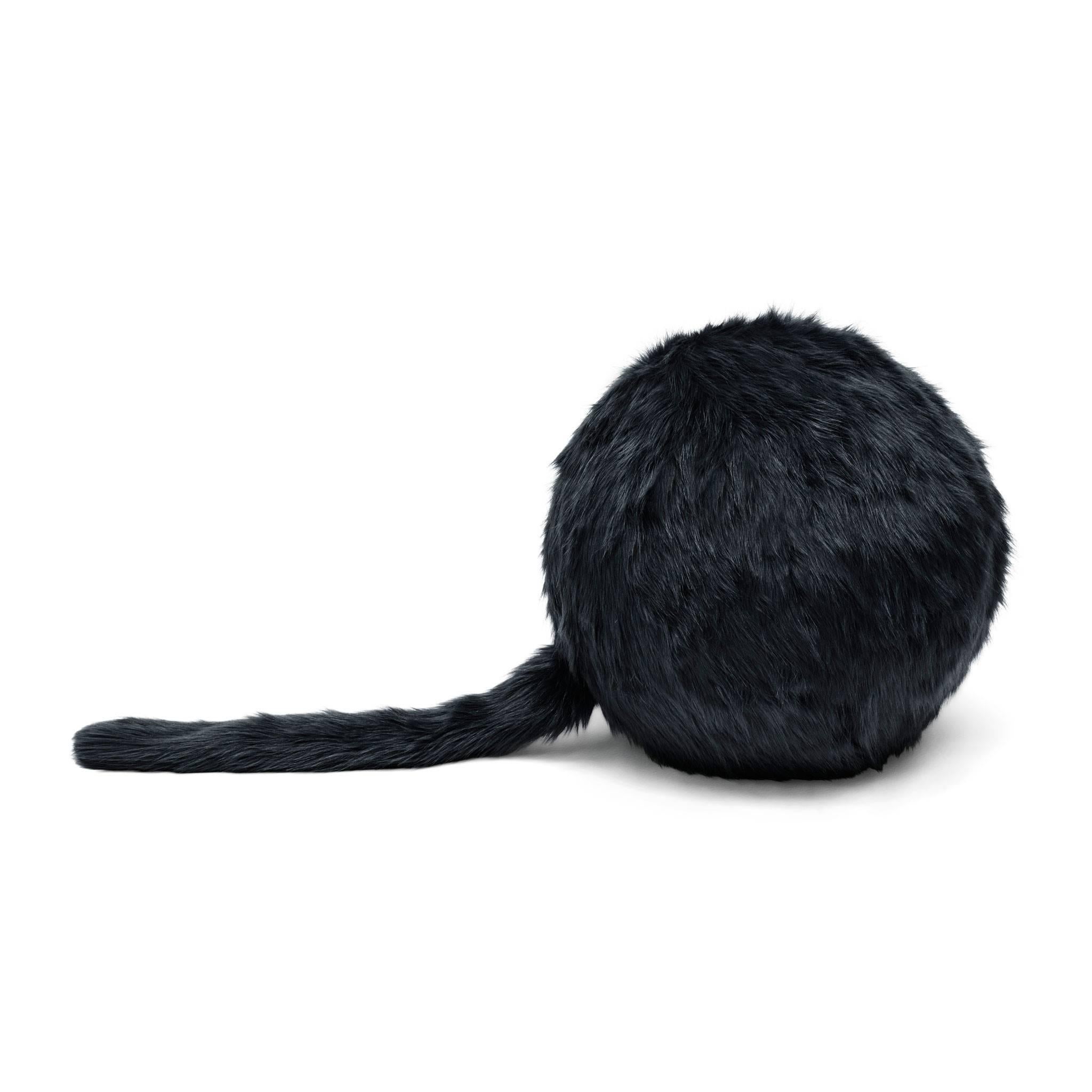 Designed by multifaceted artist Marion Baruch at the beginning of the Seventies, 'Ron Ron' is to all intents and purposes an inanimate pet animal and the only furry object in the Gufram catalogue. This pouf/non-pouf has a soft soul of polyurethane