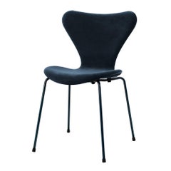 Fritz Hansen, Lala Berlin, Arne Jacobsen Series 7 Chair Caspian, 'Blue' Velvet