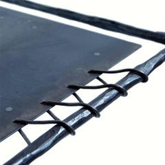 Hand Forged Wrought Iron Coffee Table, End Table, Side Table in Two Sizes