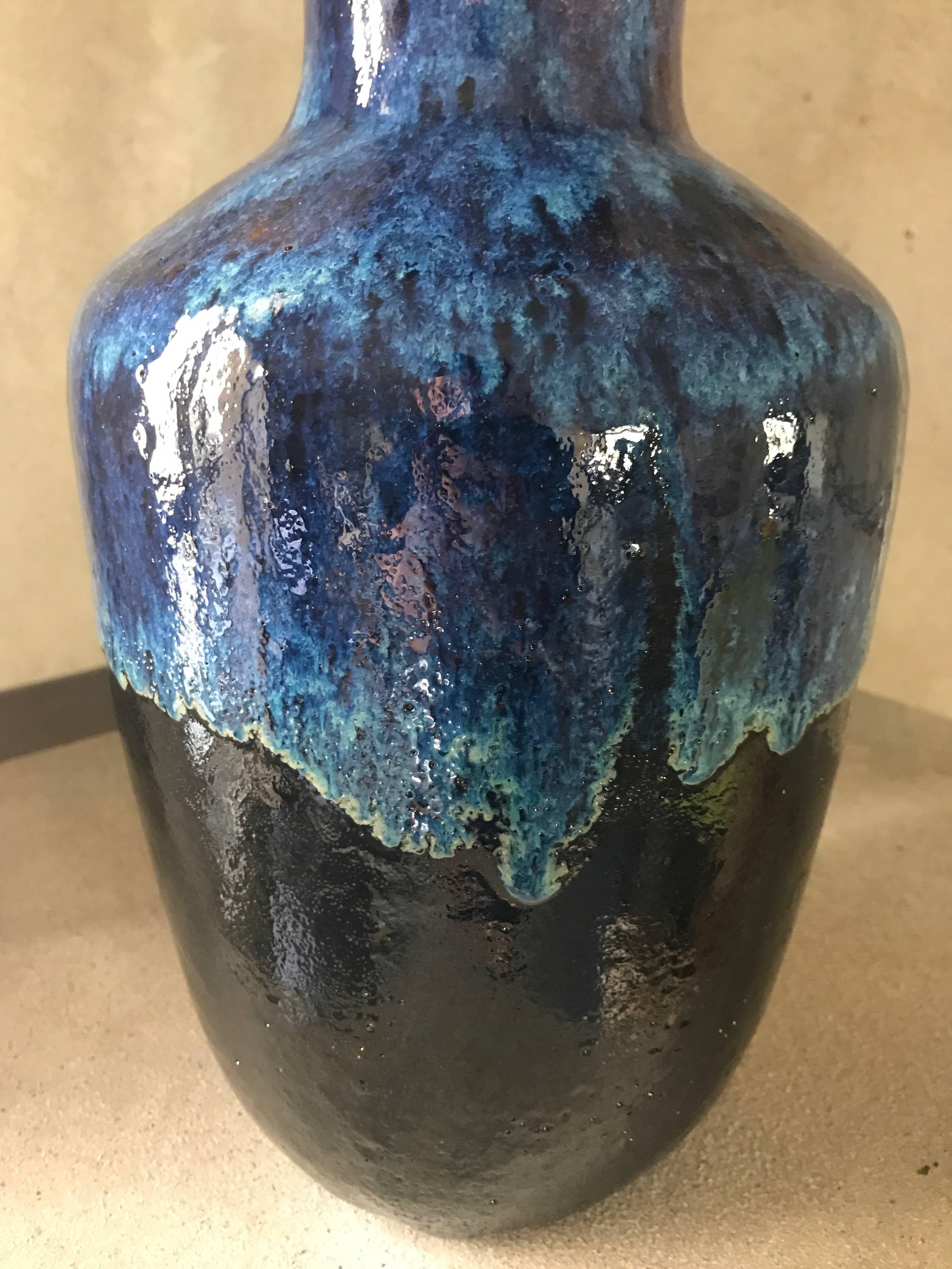 North American Handmade Modern, Custom Glazed Ceramic Vase #9, Vessel, Decorative Object For Sale