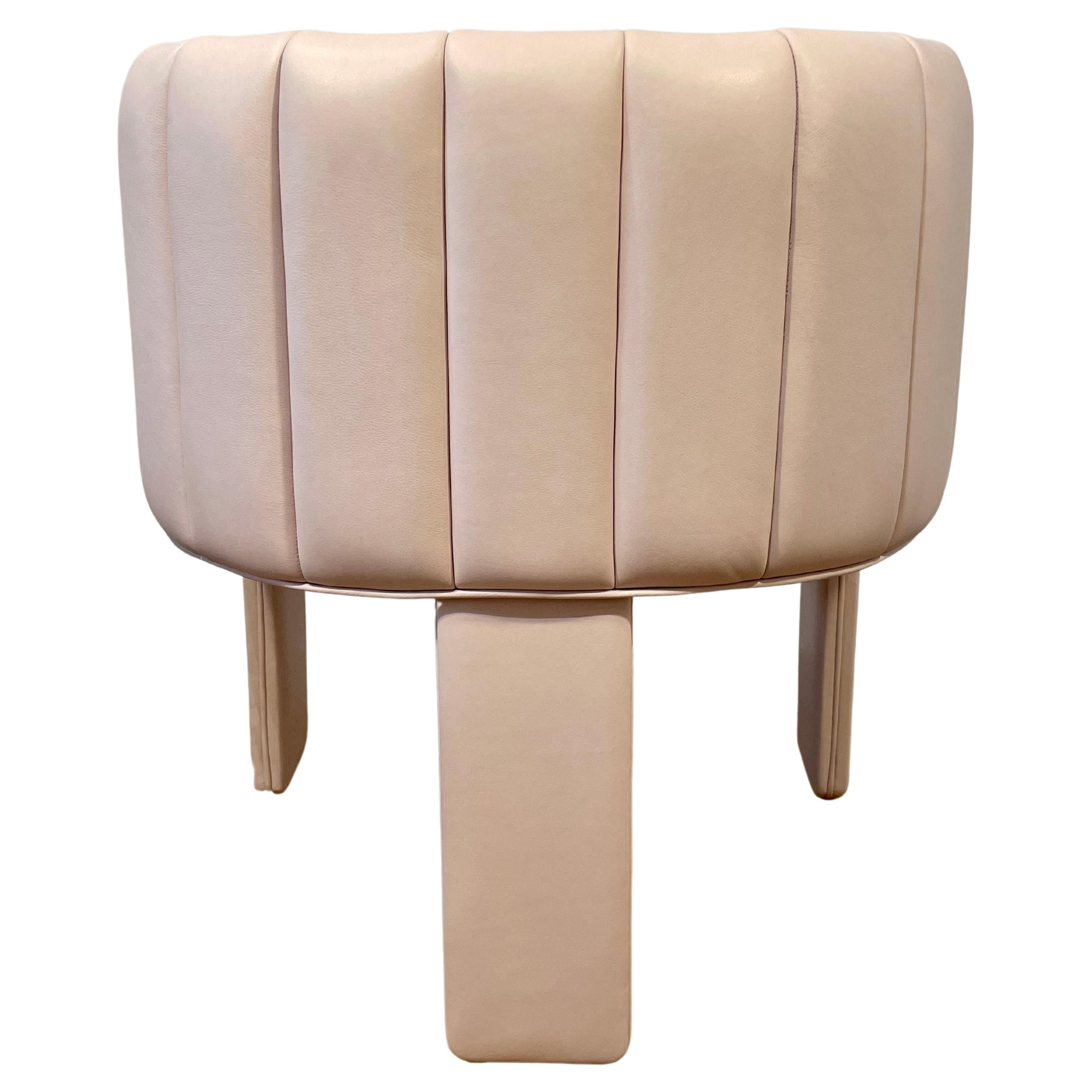 Faux Leather Rive Gauche Dining Chair For Sale