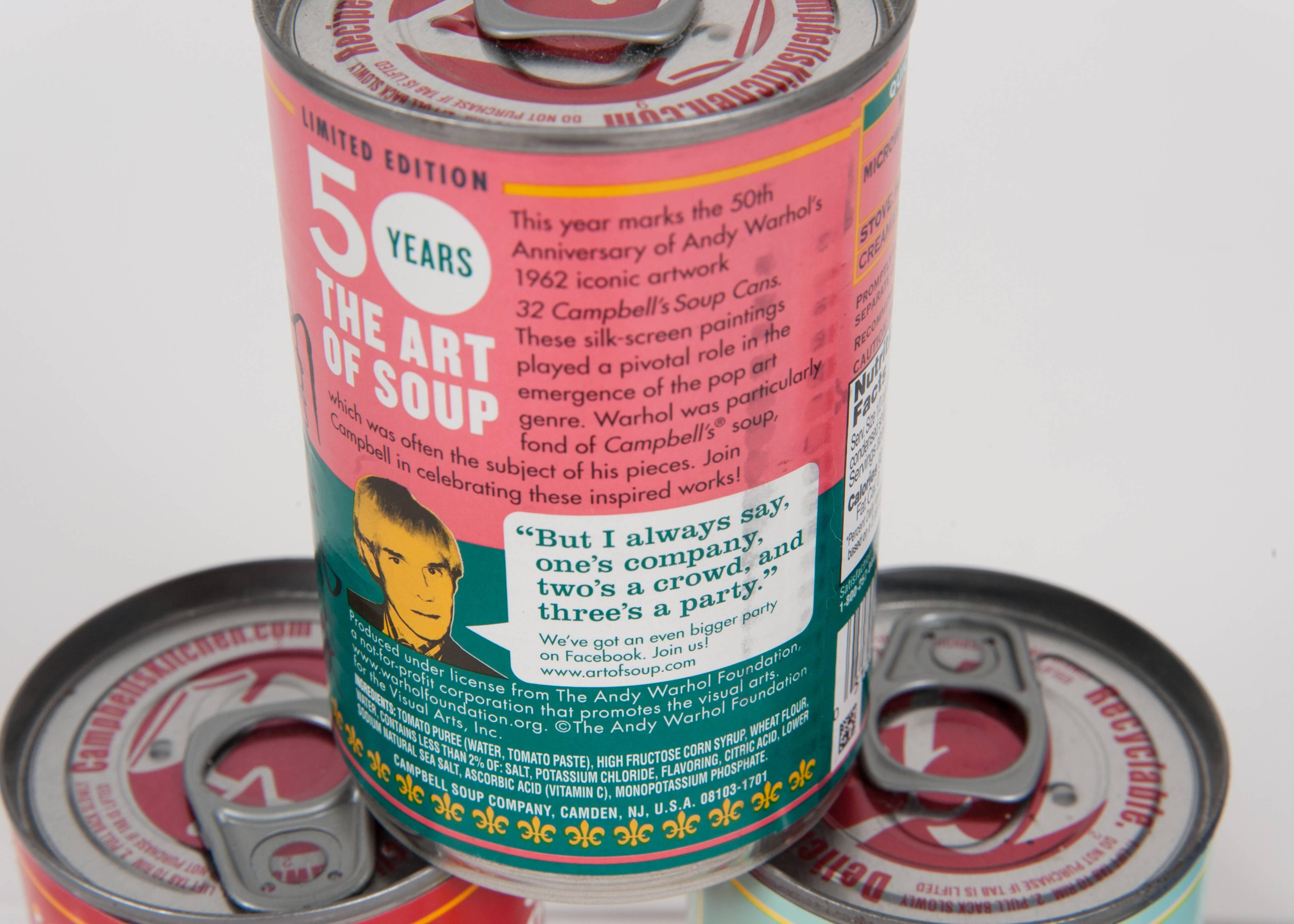 Contemporary Andy Warhol for Target Limited Edition Campbell Soup Can Display