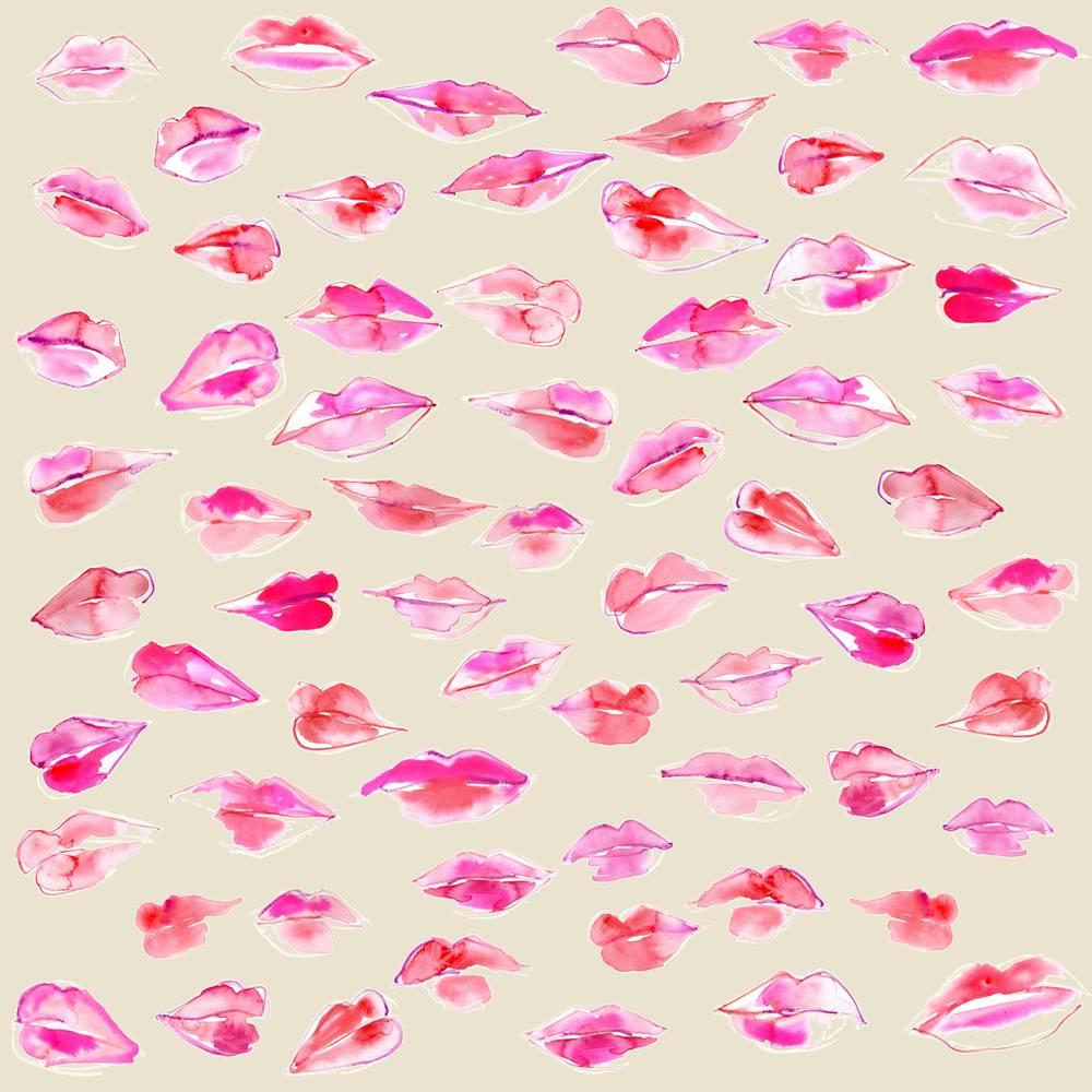 Great Britain (UK) Field of Kisses, Wallpaper from the Teenage Collection For Sale
